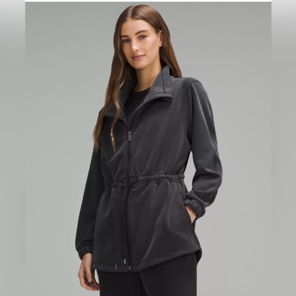 lululemon athletica Jackets & Blazers - LULULEMON Softstream Cinch Waist Black Jacket Sz 8